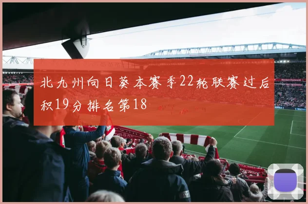 北九州向日葵本赛季22轮联赛过后积19分排名第18